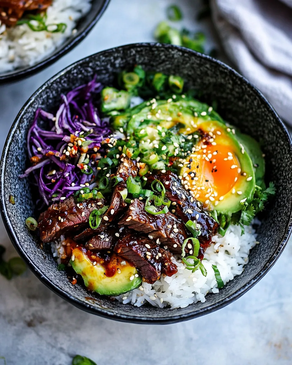 Korean Bulgogi BBQ Steak Bowls