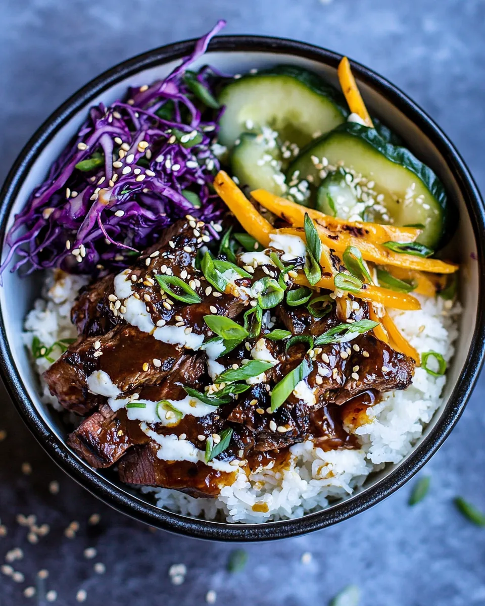 Korean Bulgogi BBQ Steak Bowls