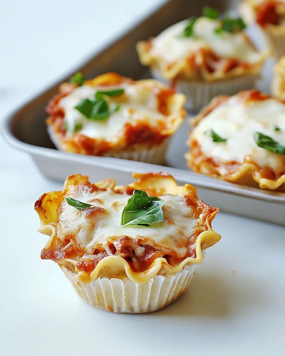 Lasagna Cupcakes