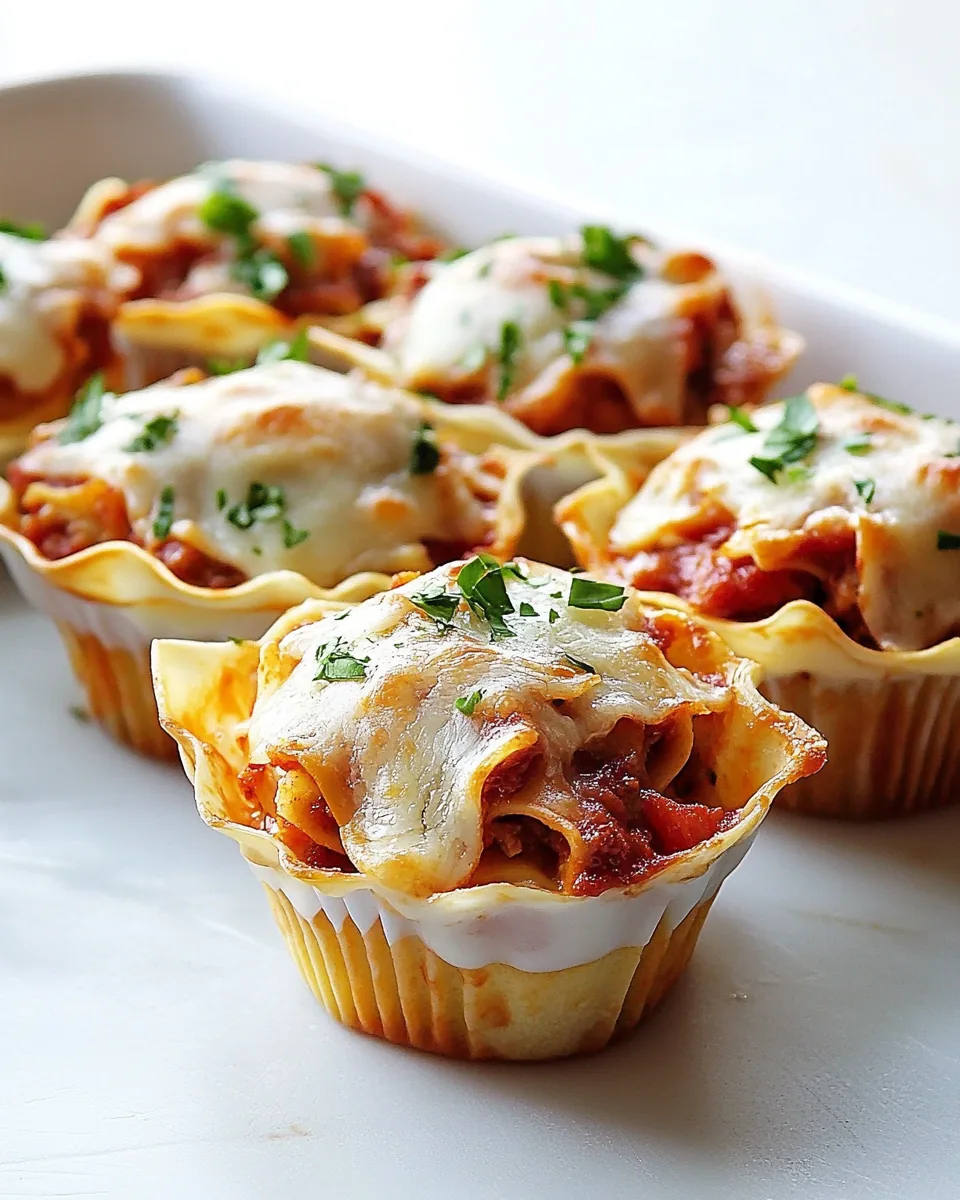 Lasagna Cupcakes