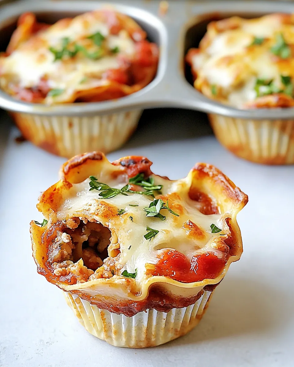 Lasagna Cupcakes