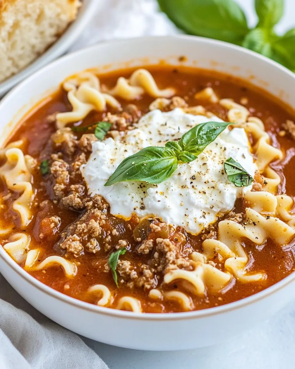 Lasagna Soup