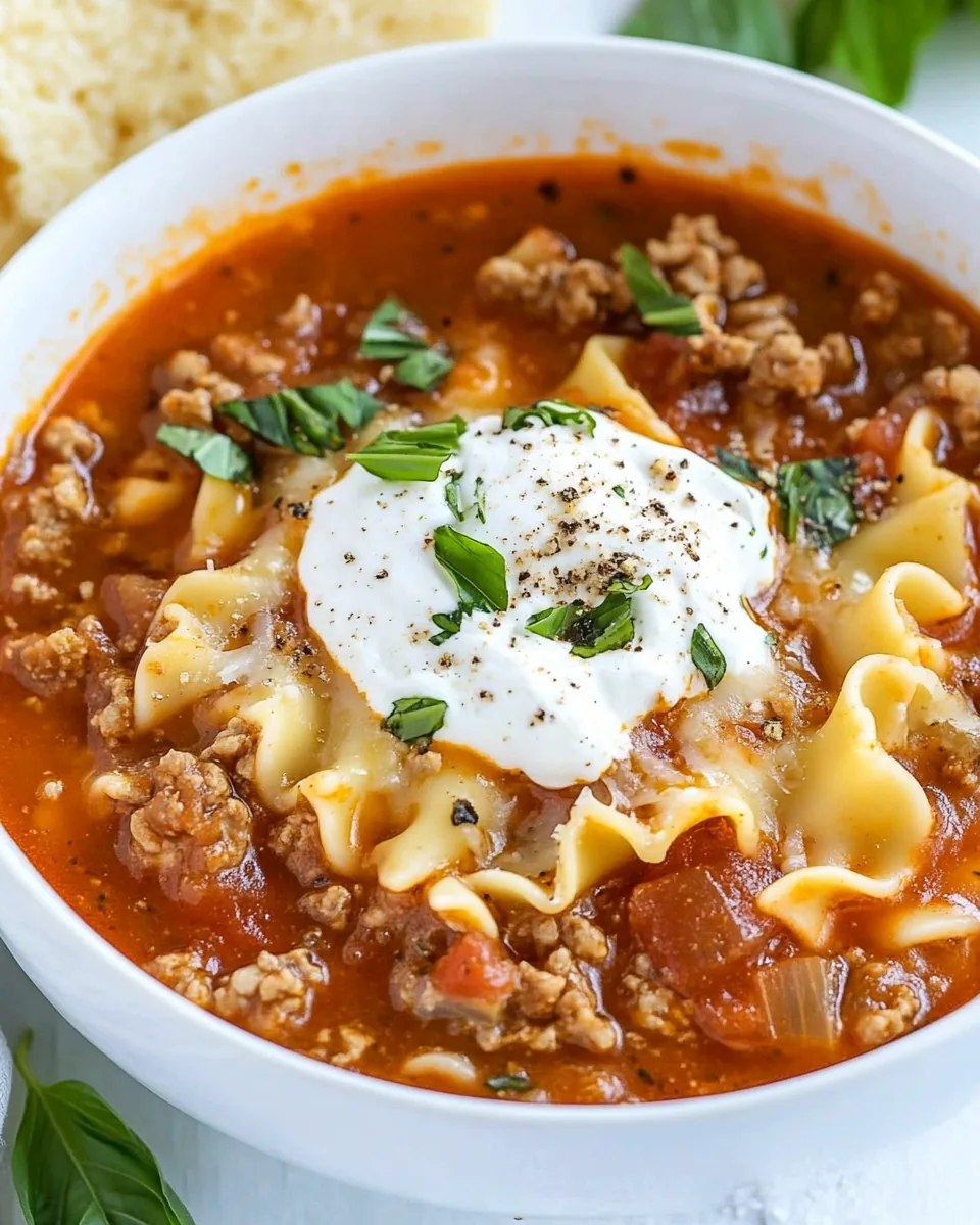 Lasagna Soup