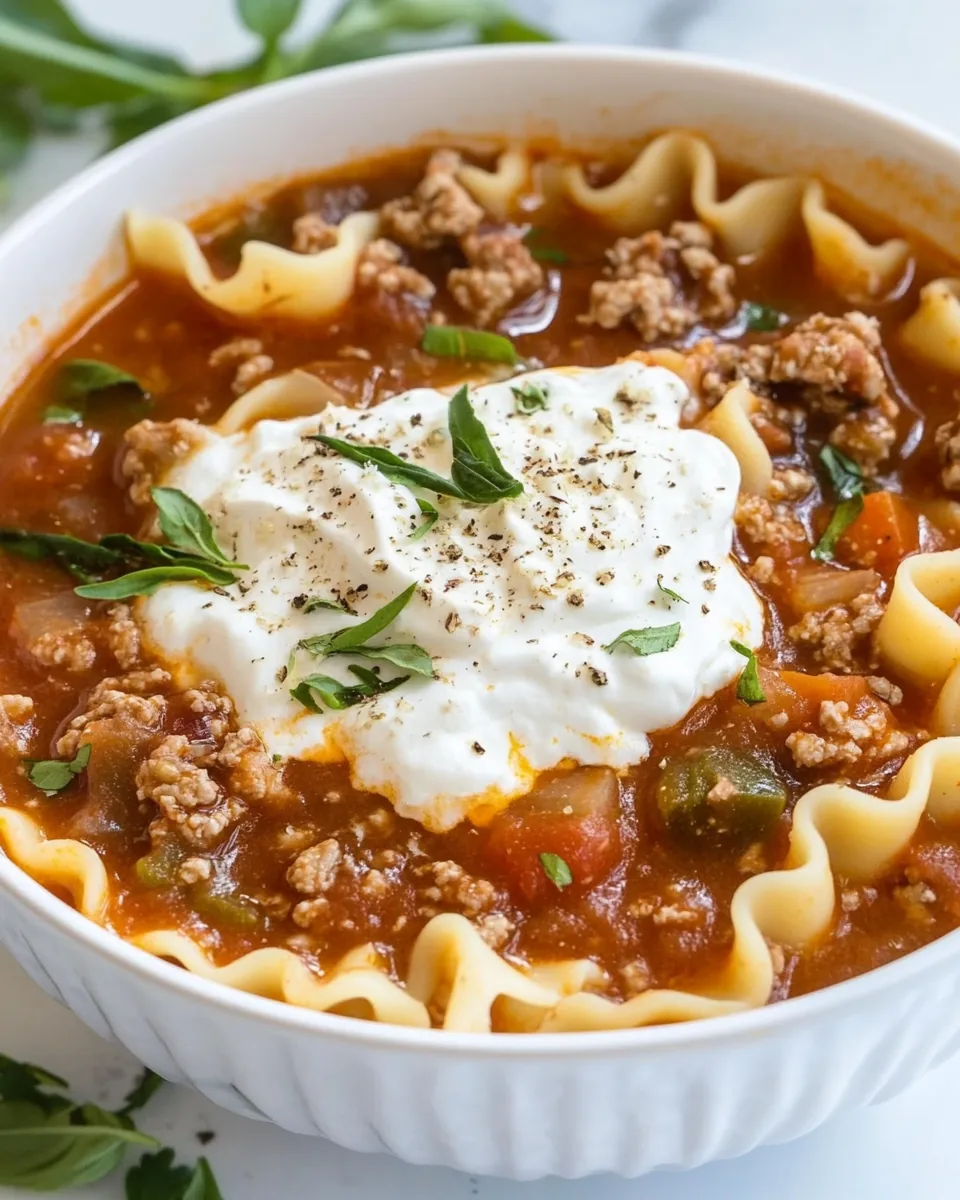 Lasagna Soup