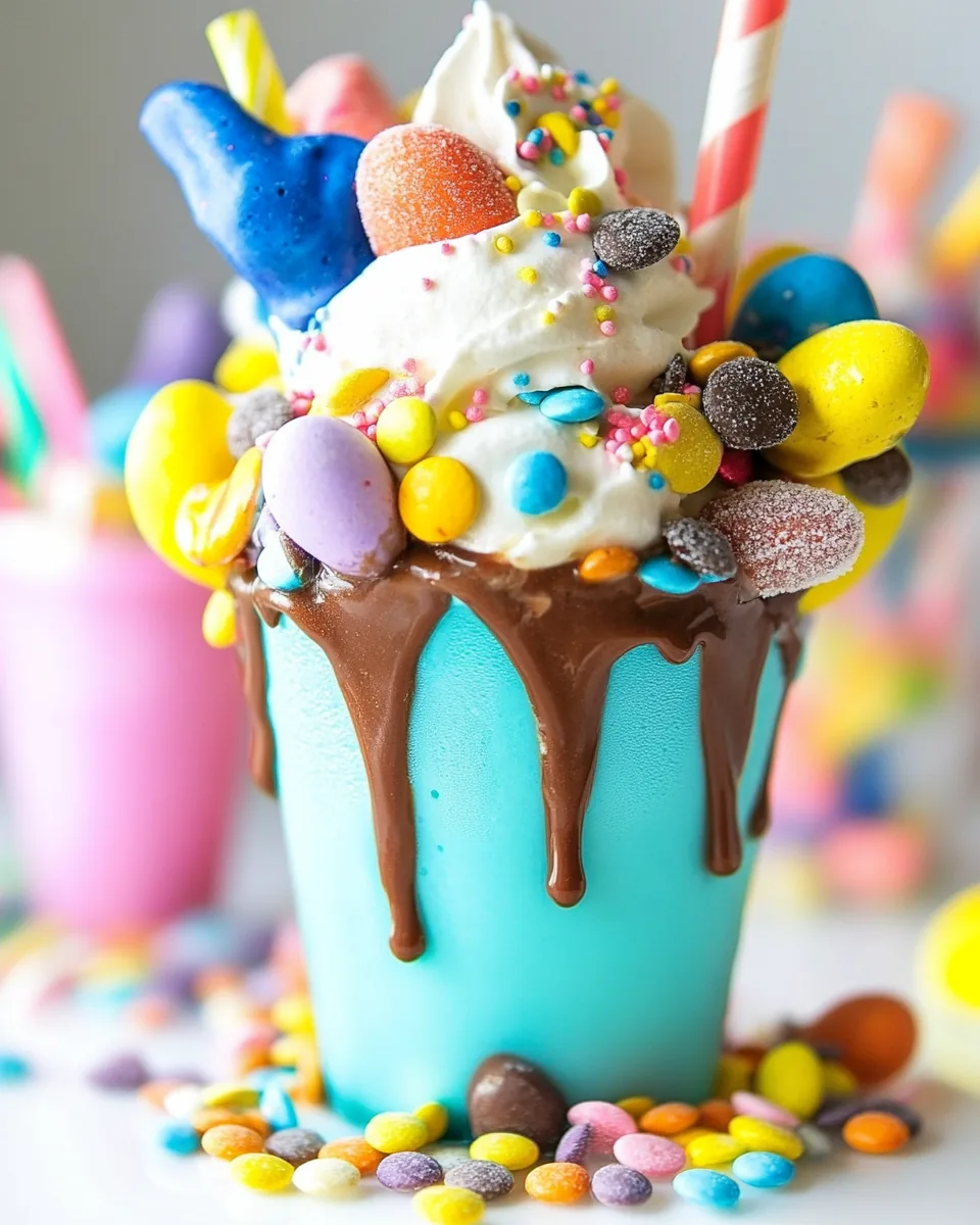 Leftover Easter Candy Freakshake