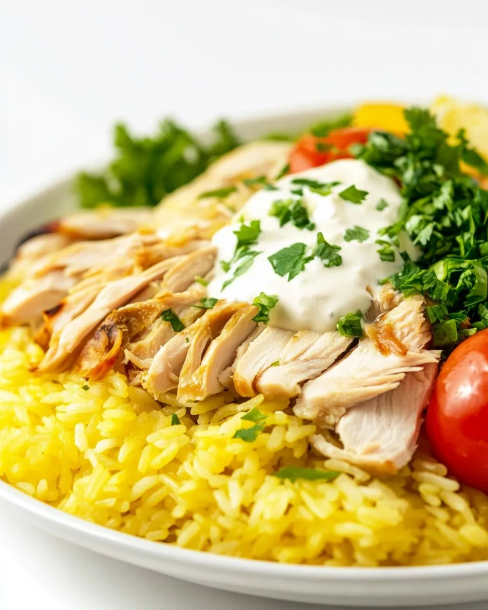 Turkey and Rice with White Sauce