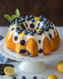Lemon Blueberry Bundt Cake