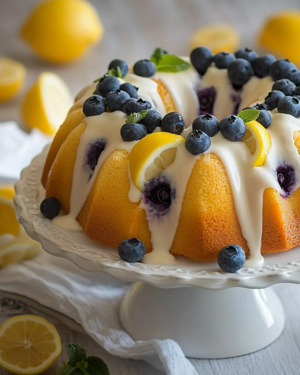 Lemon Blueberry Bundt Cake