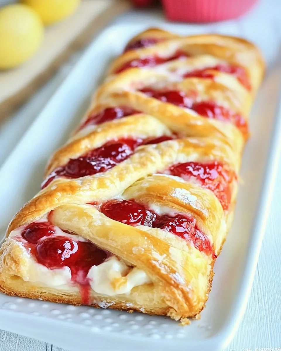 Lemon Cherry Cheese Danish