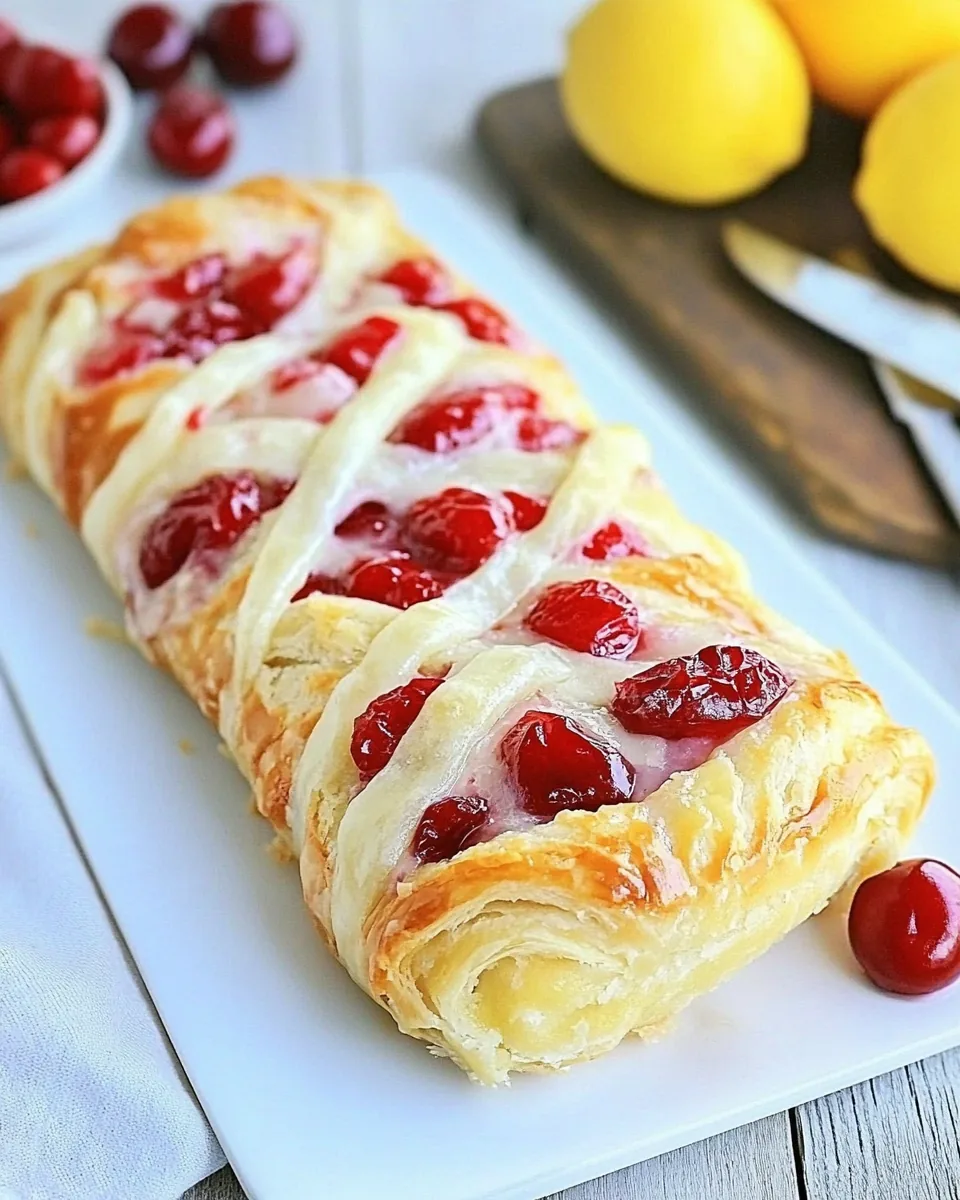 Lemon Cherry Cheese Danish