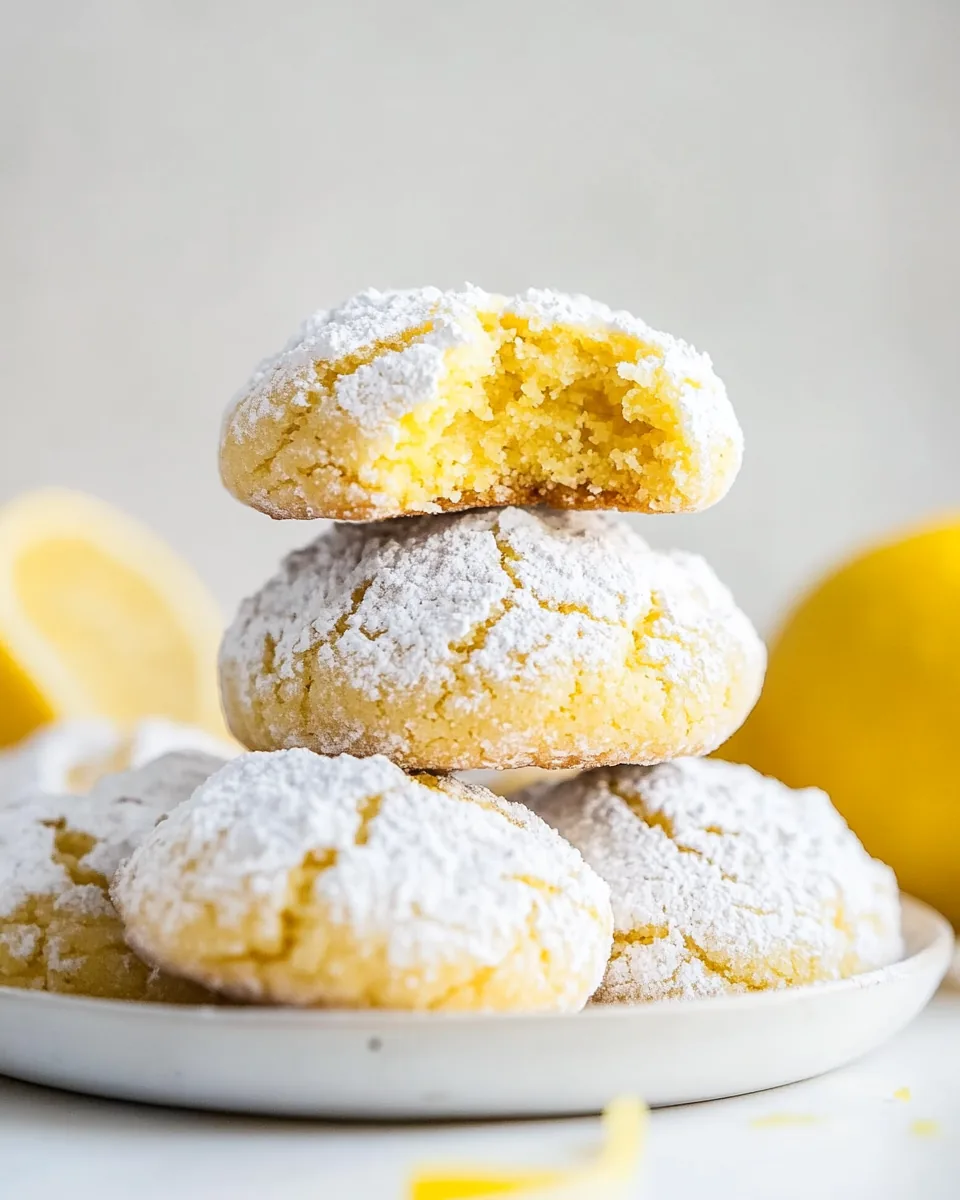Lemon Crinkle Cookies