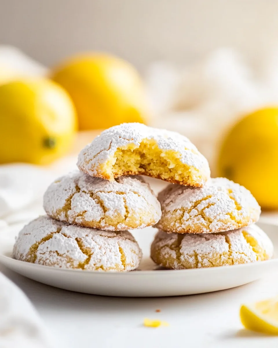 Lemon Crinkle Cookies