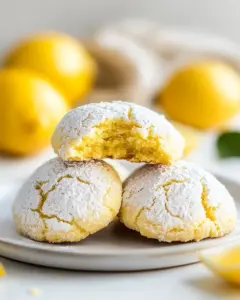 Lemon Crinkle Cookies