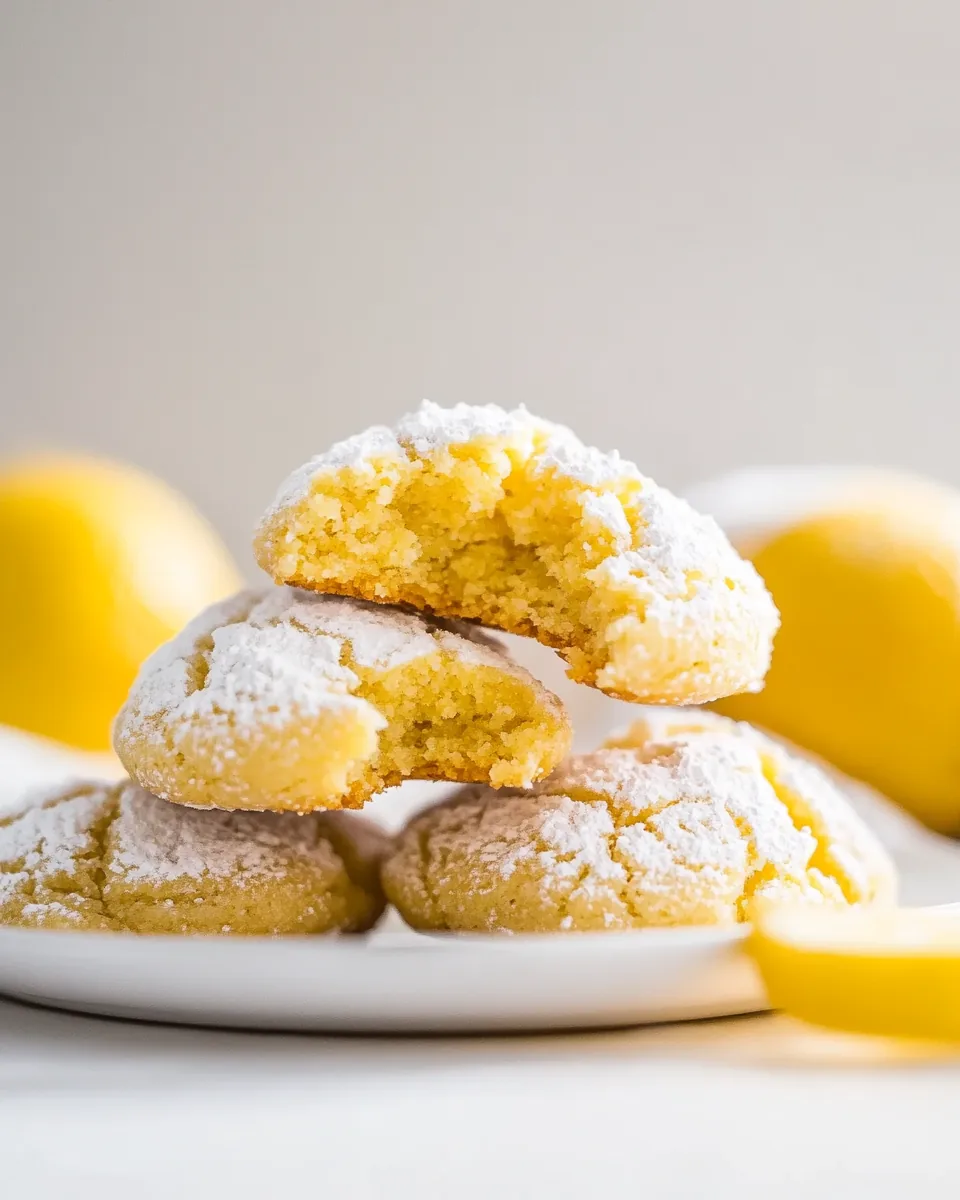 Lemon Crinkle Cookies