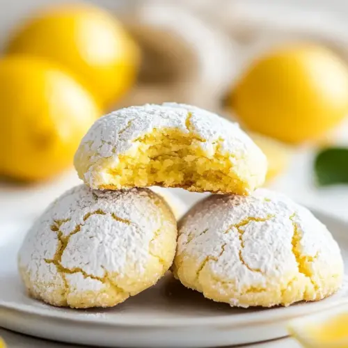 Lemon Crinkle Cookies