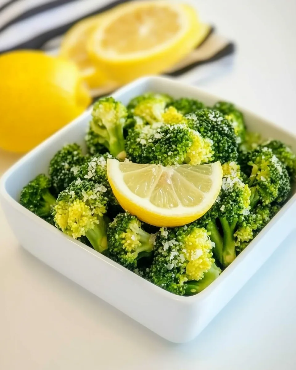 Lemon Garlic Broccoli