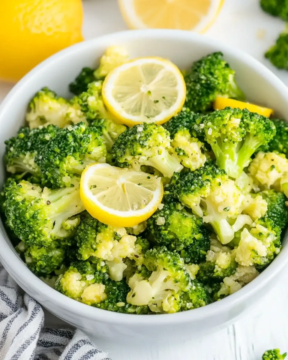 Lemon Garlic Broccoli