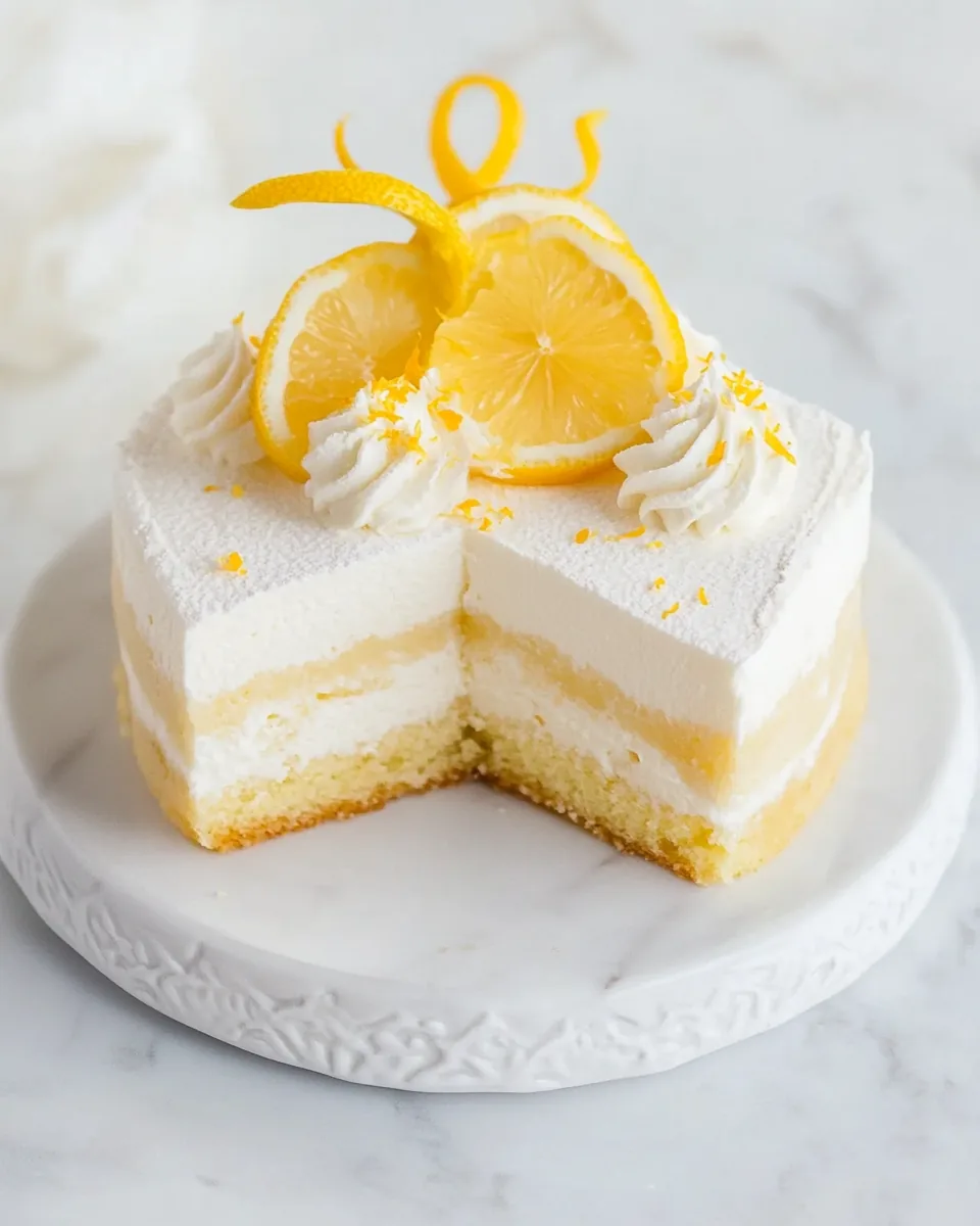 Lemon Truffle Cake