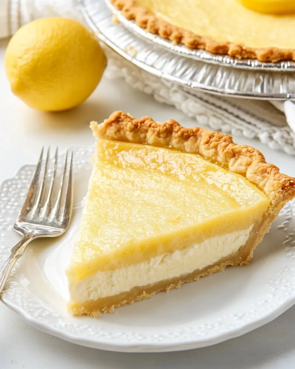 Lemon Vanilla Buttermilk Pie