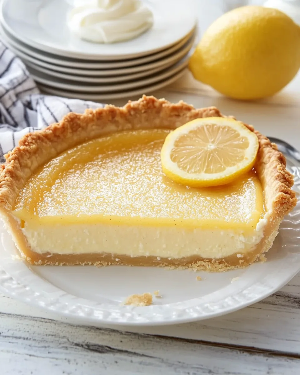 Lemon Vanilla Buttermilk Pie
