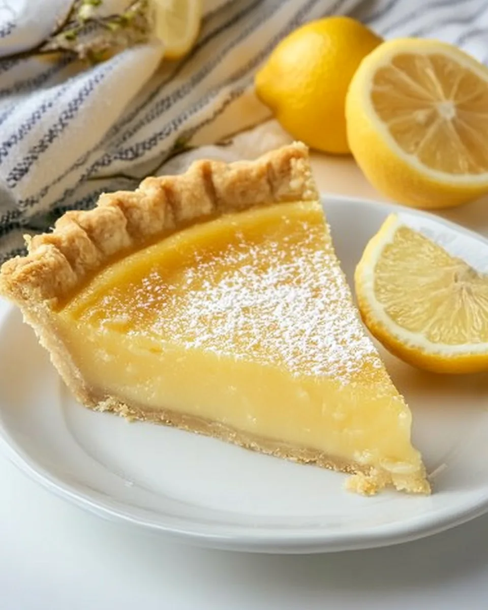 Lemon Vanilla Buttermilk Pie