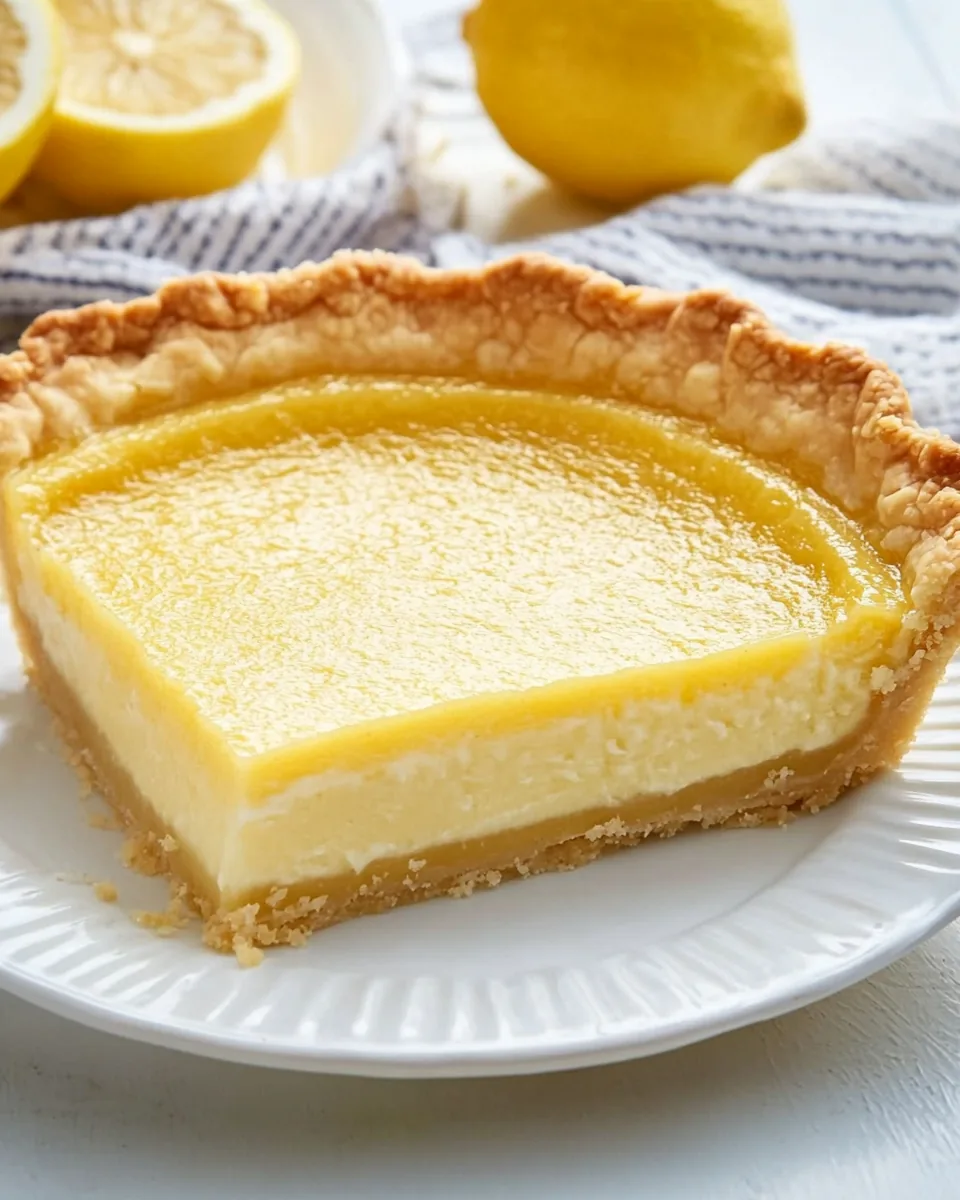 Lemon Vanilla Buttermilk Pie
