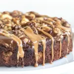 Lightened Up Chocolate Peanut Butter Upside Down Banana Cake