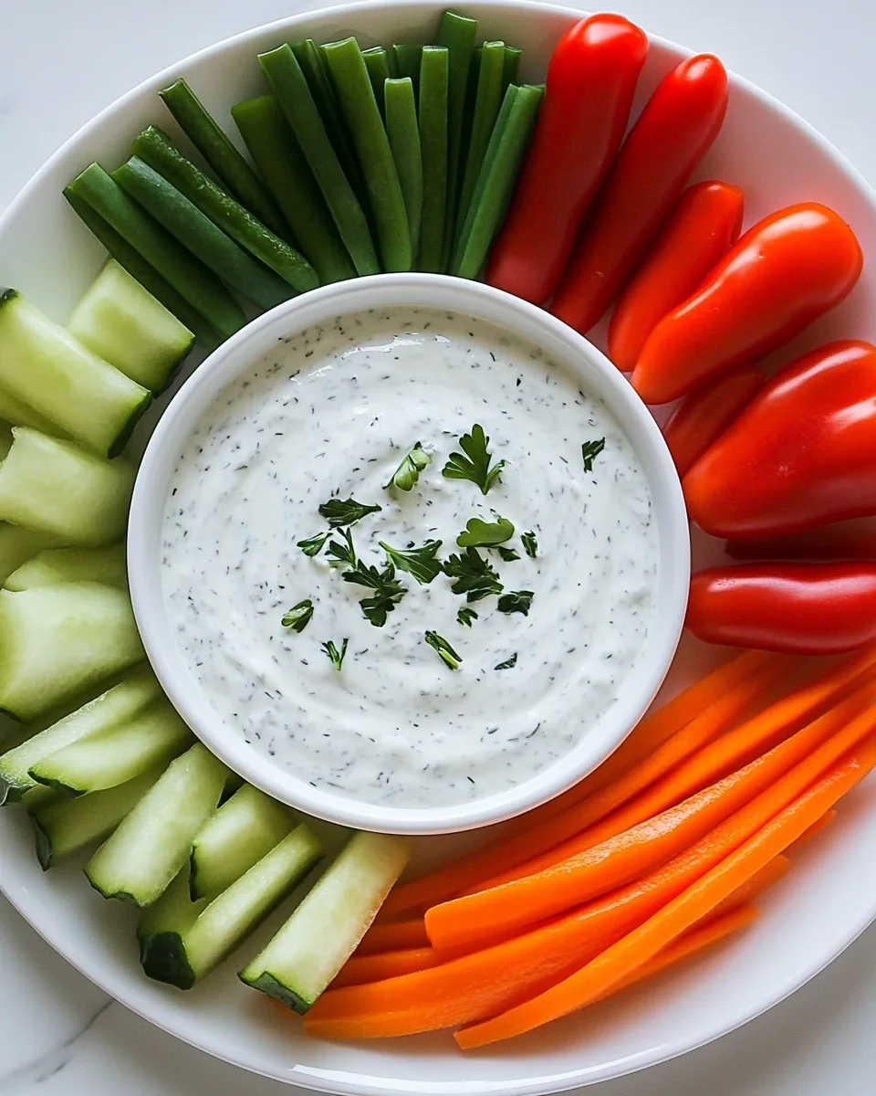 Lighter Greek Yogurt Ranch Dip
