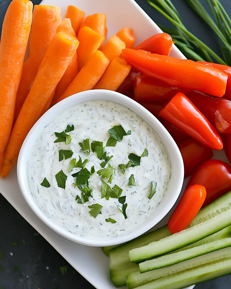 Lighter Greek Yogurt Ranch Dip