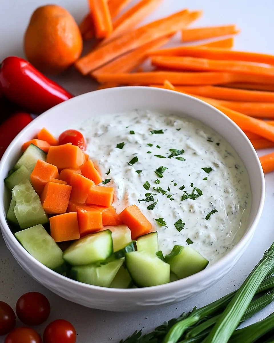 Lighter Greek Yogurt Ranch Dip