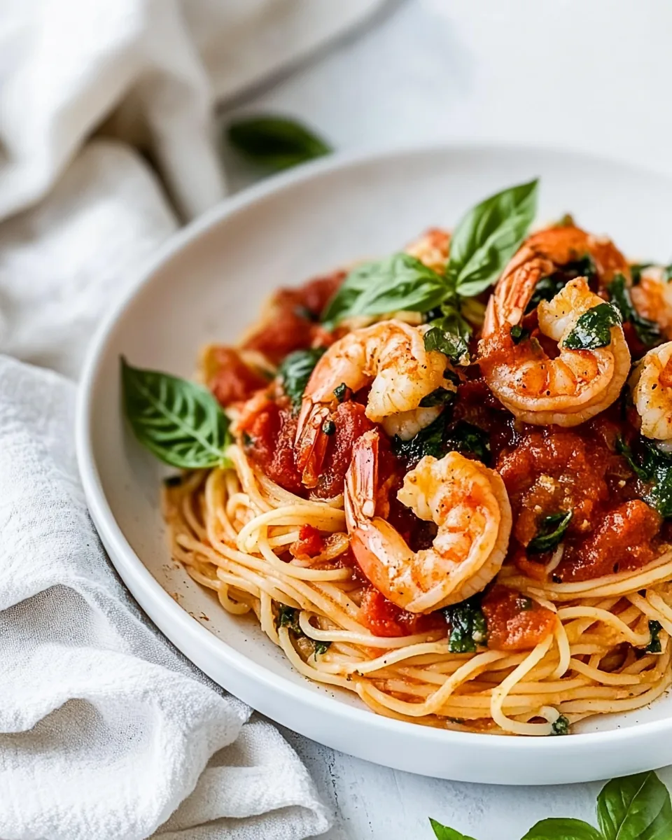 Linguini and Shrimp Fra Diavolo