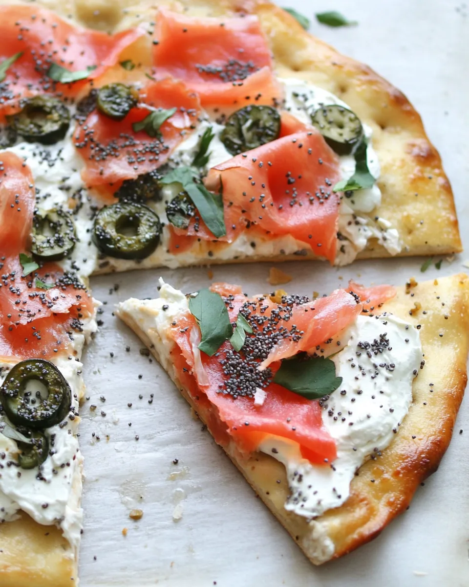 Loaded Everything Bagel Lox Pizza