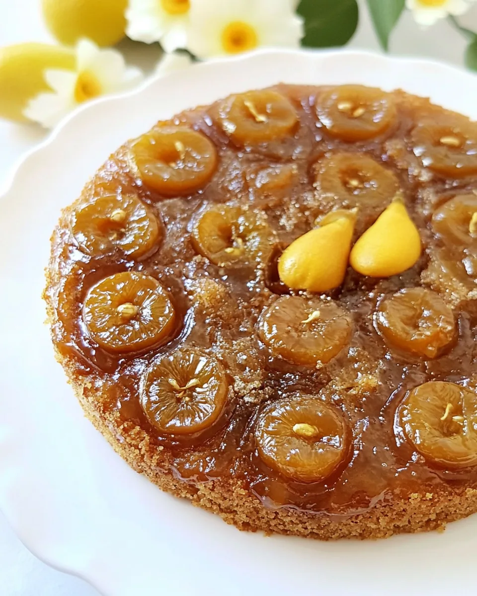 Loquat Upside Down Cake