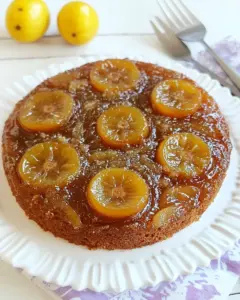 Loquat Upside Down Cake