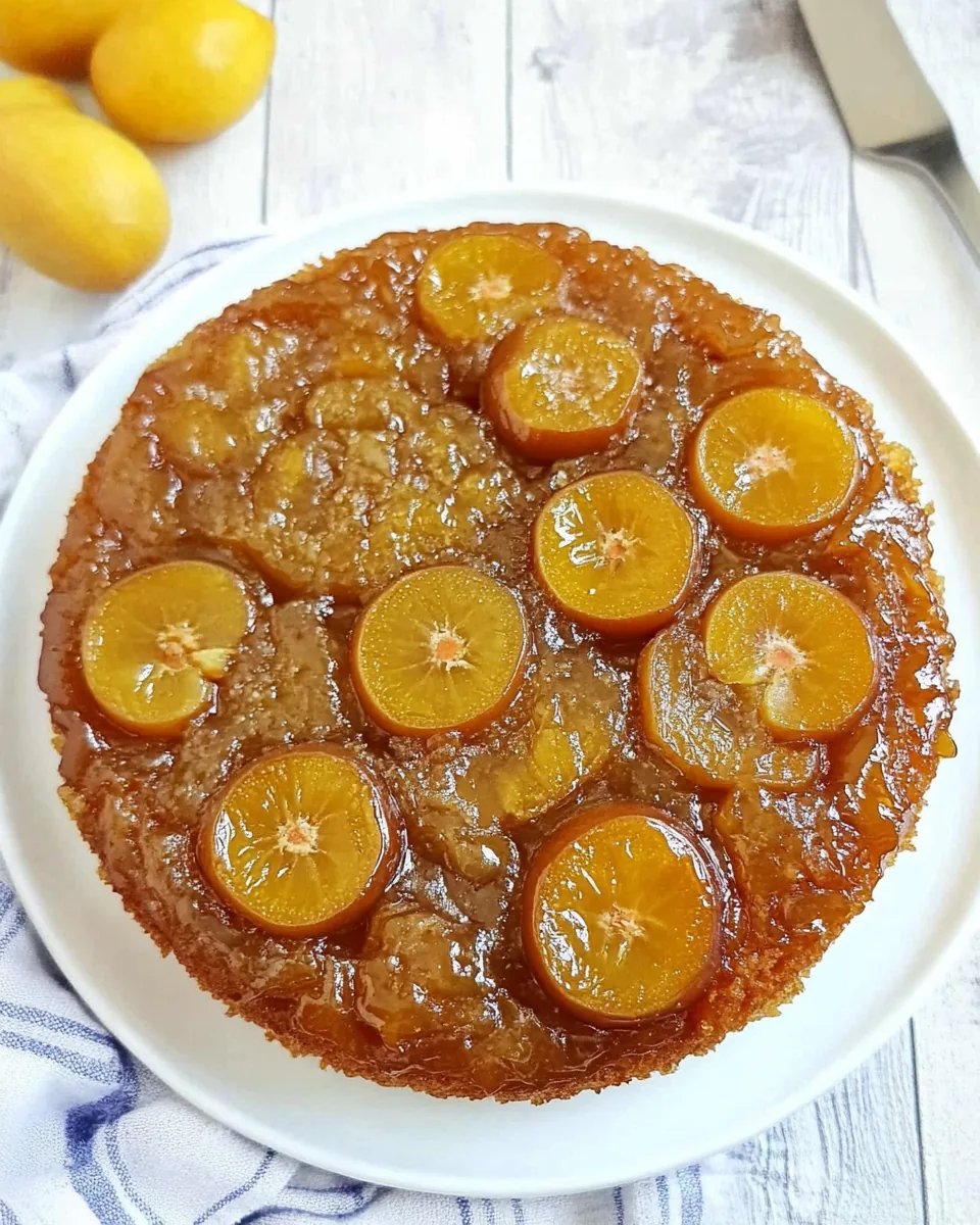 Loquat Upside Down Cake
