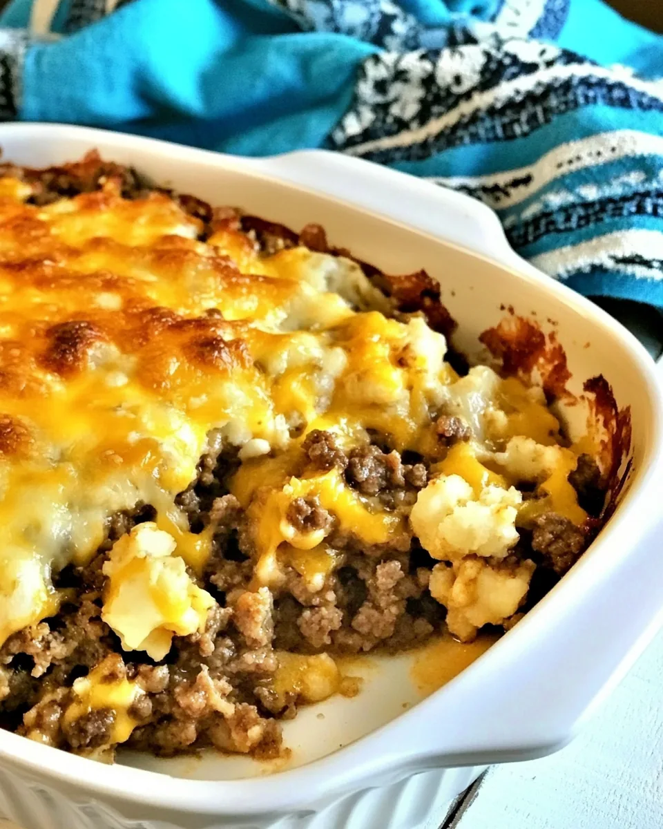 Low Carb Hamburger Casserole