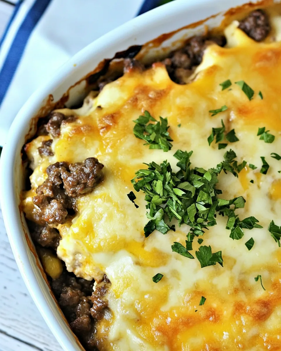 Low Carb Hamburger Casserole