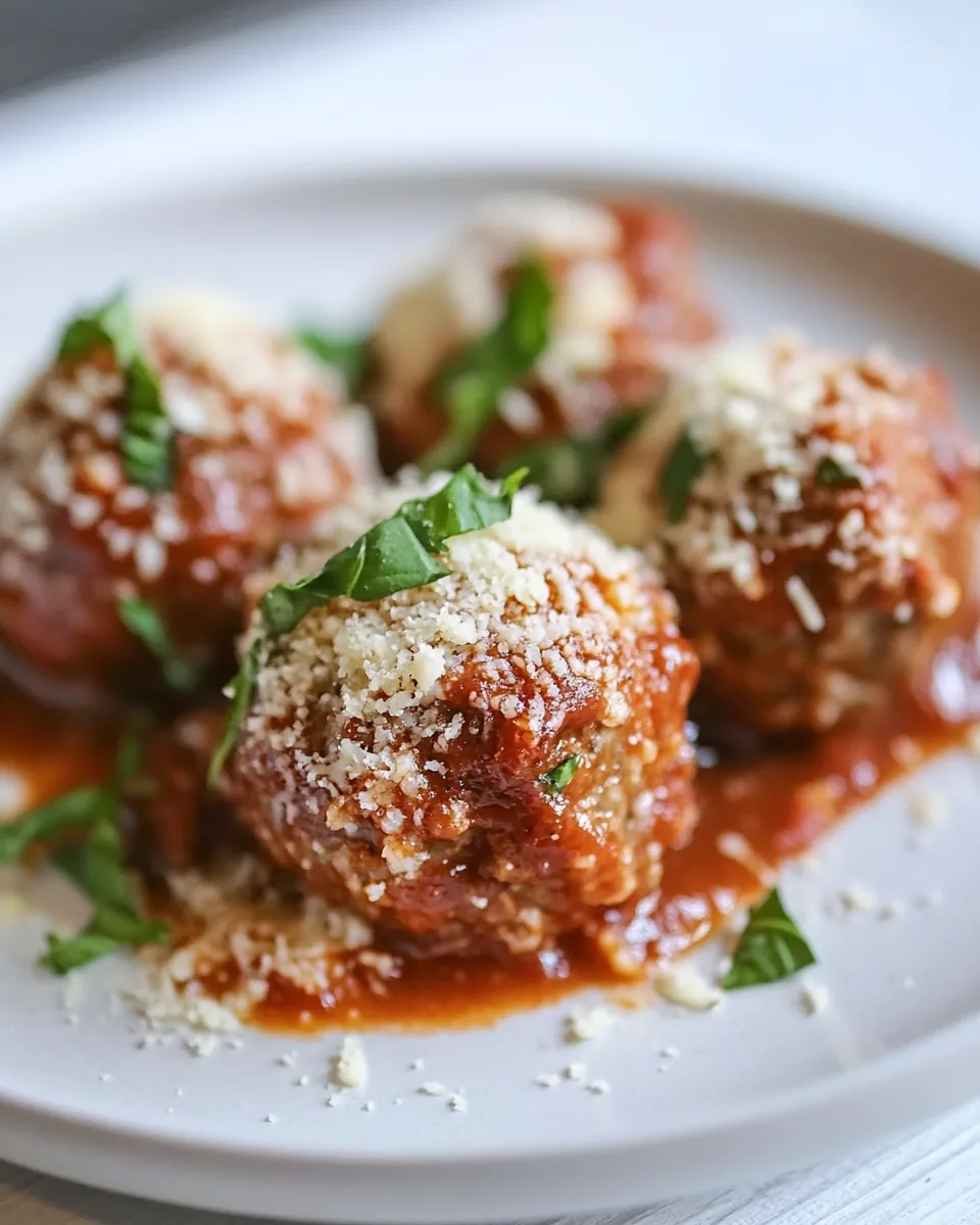 Macro Friendly Meatball Parmesan