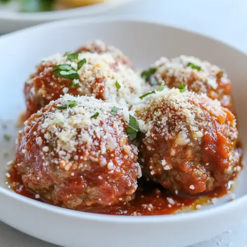 Macro Friendly Meatball Parmesan