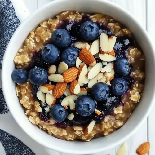 Maple Roasted Blueberry Almond Oatmeal