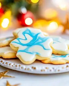 Marbled Christmas Butter Cookies