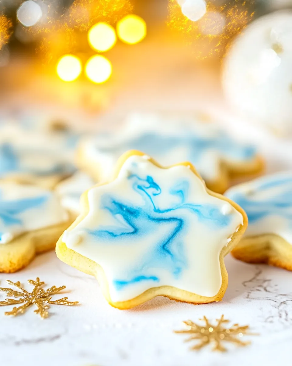 Marbled Christmas Butter Cookies