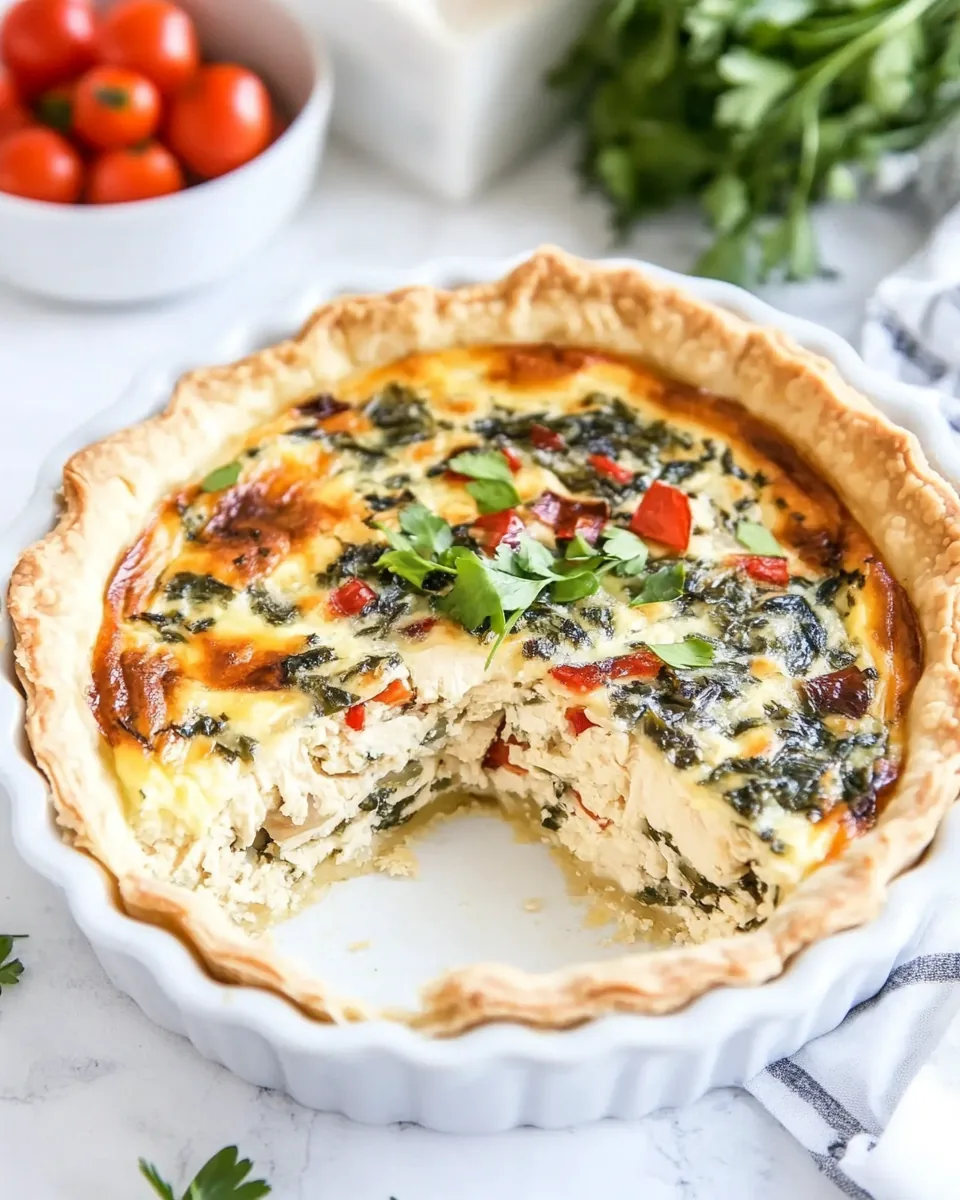 Marry Me Chicken Quiche