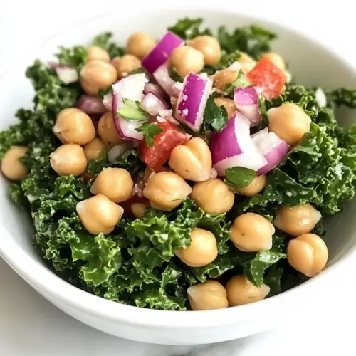 Massaged Kale Chickpea Salad