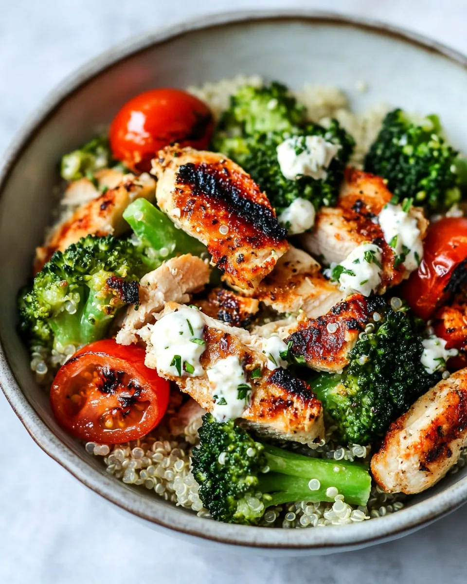 Mediterranean Chicken Quinoa Bowl