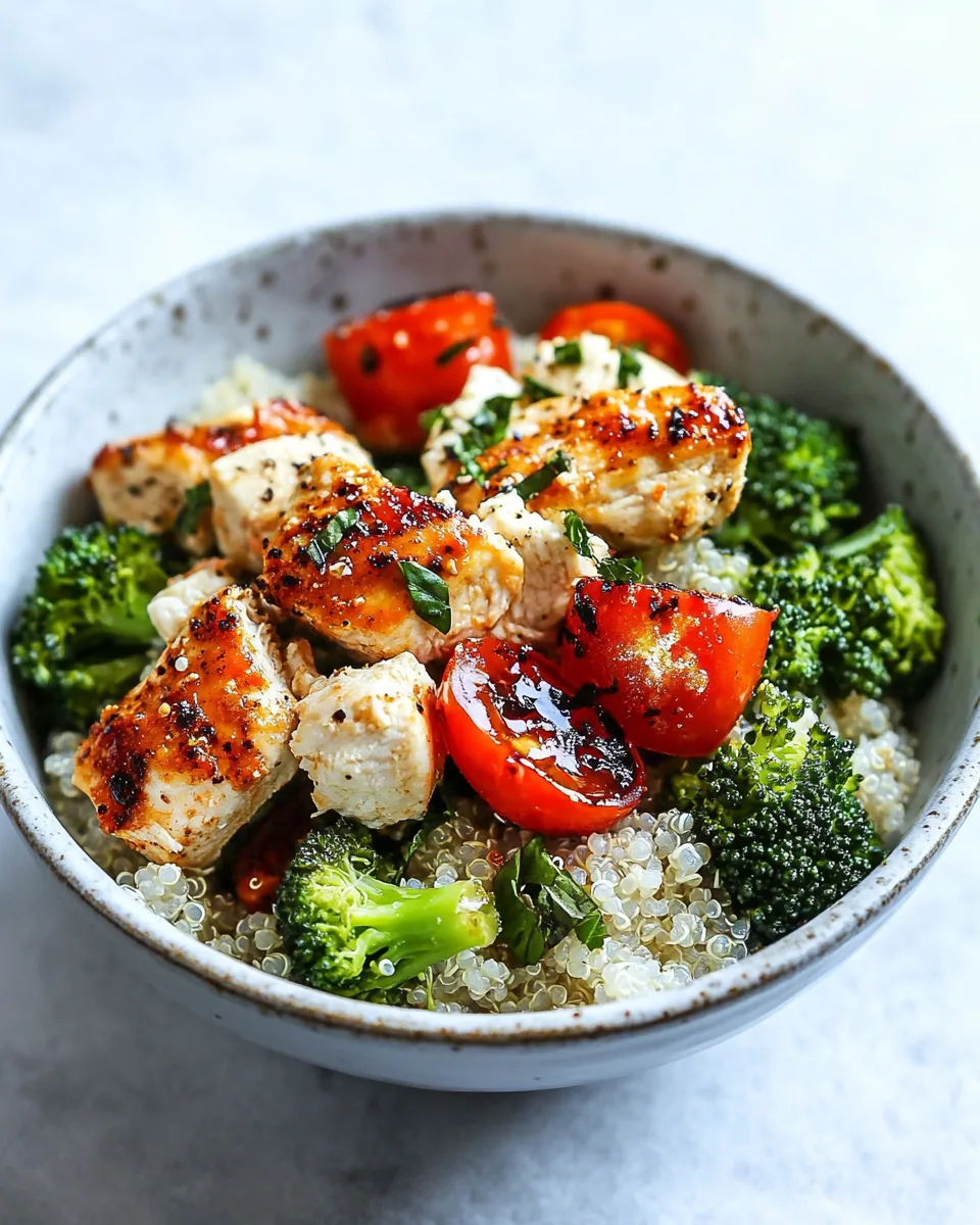 Mediterranean Chicken Quinoa Bowl