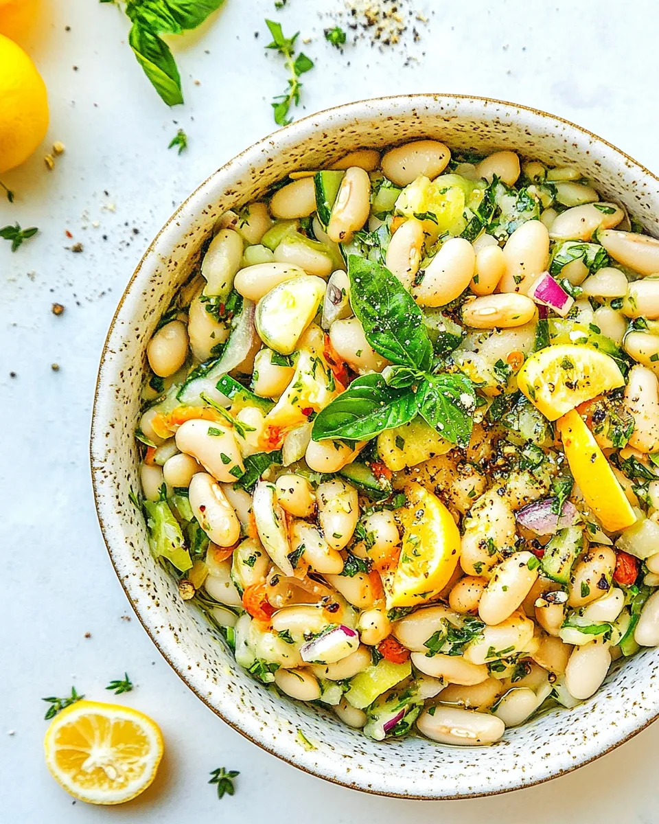 Mediterranean White Bean Salad