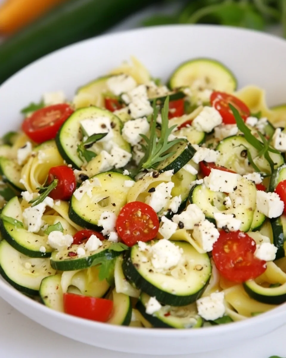 Mediterranean Zucchini Pasta Salad
