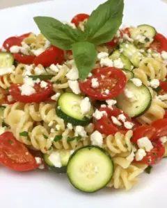 Mediterranean Zucchini Pasta Salad