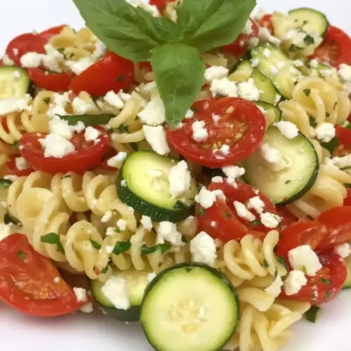 Mediterranean Zucchini Pasta Salad
